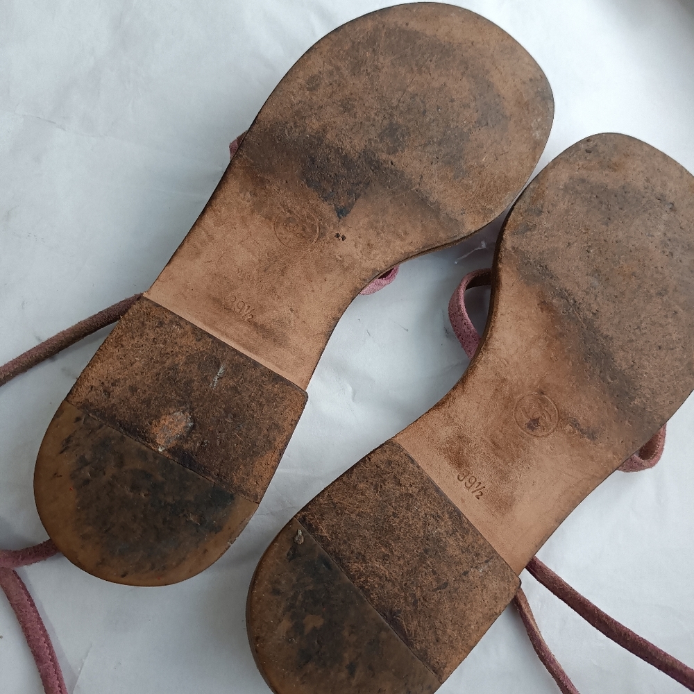 CHANEL Camellia  suede Sandals sz 39.5 - Picture 14 of 14